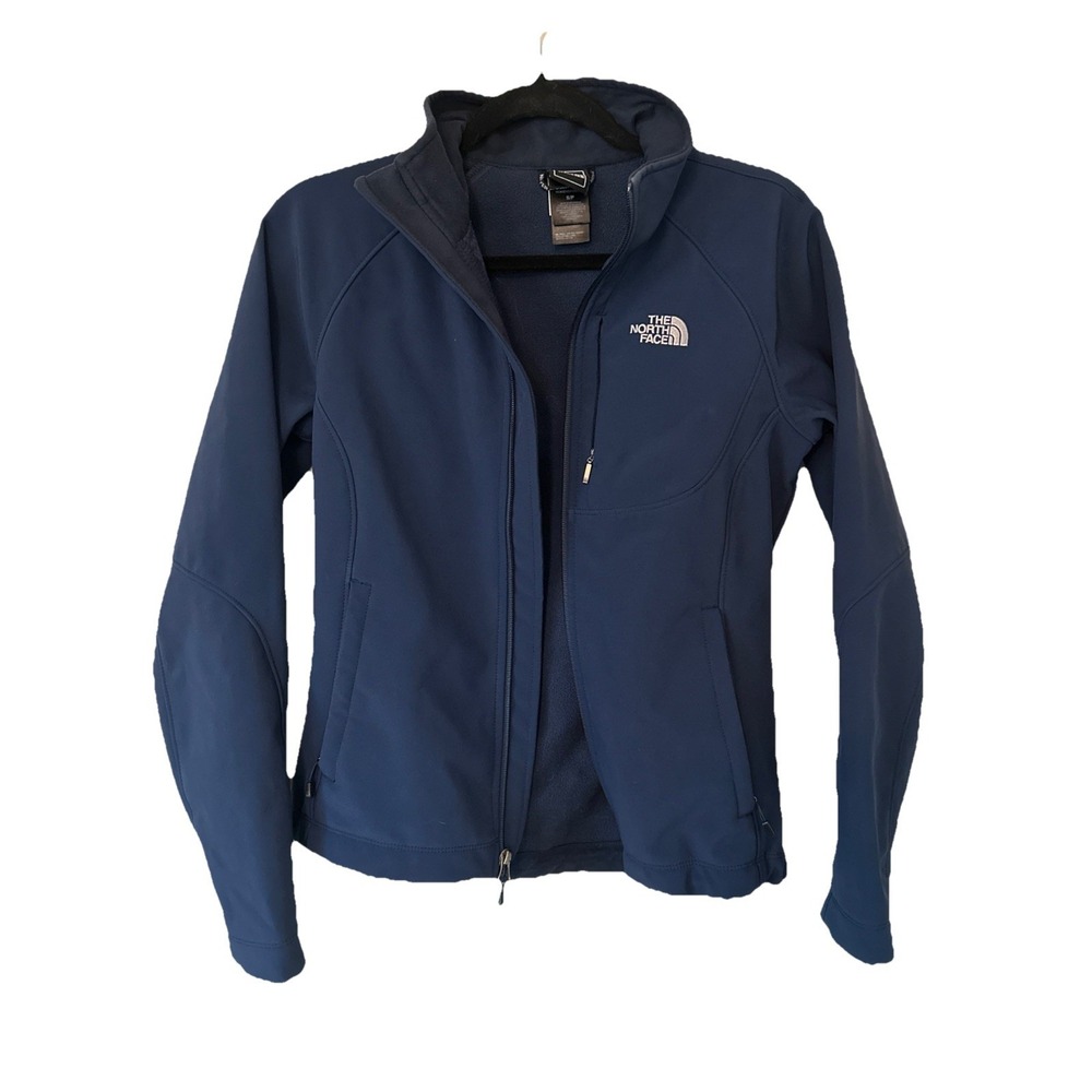 NWOT North Face All Weather Softshell Zip‎ Up Women Small Navy F13 AMVX